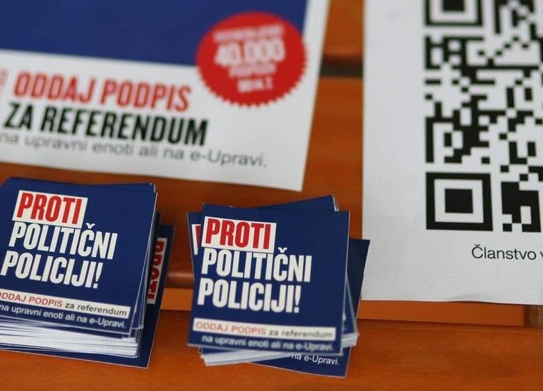 Zbiranje podpisov za referendum proti politični policiji