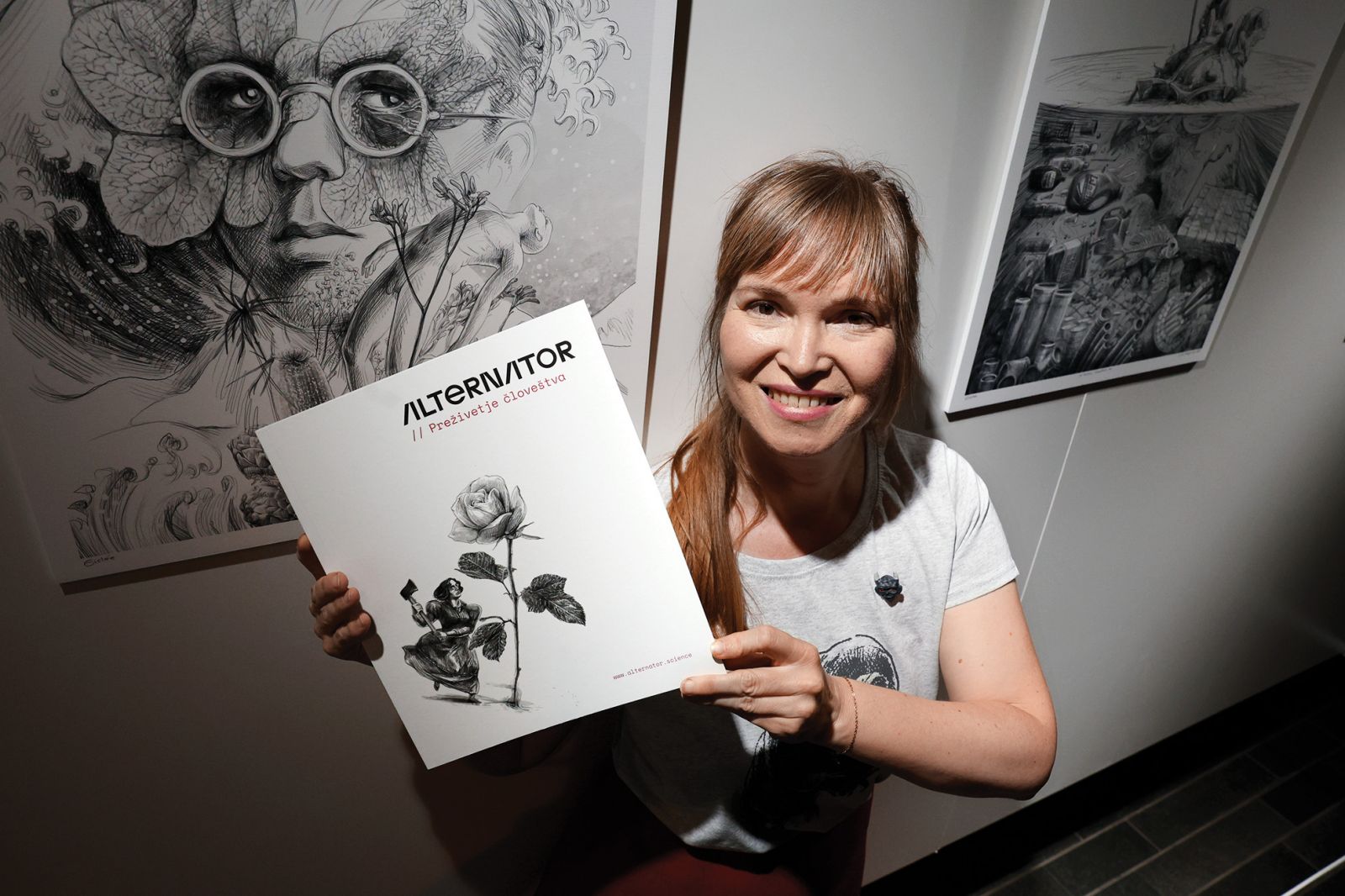 Milanka Fabjančič: Vse moje katastrofe; pop-up razstava in komentar revije Alternator, Atrij ZRC, LJ | Borut Krajnc