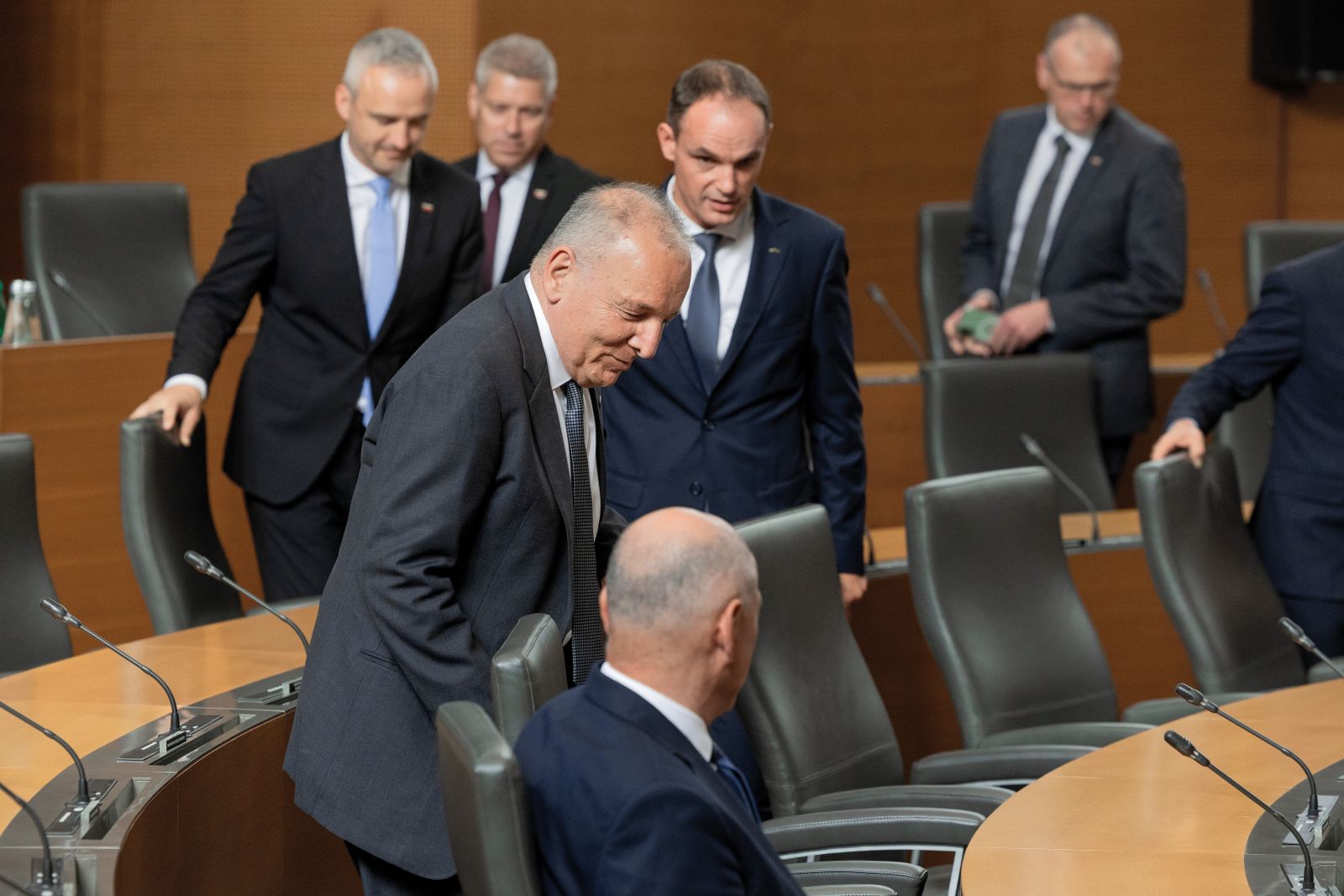 Andrej Šircelj, finančni minister, in Janez Janša