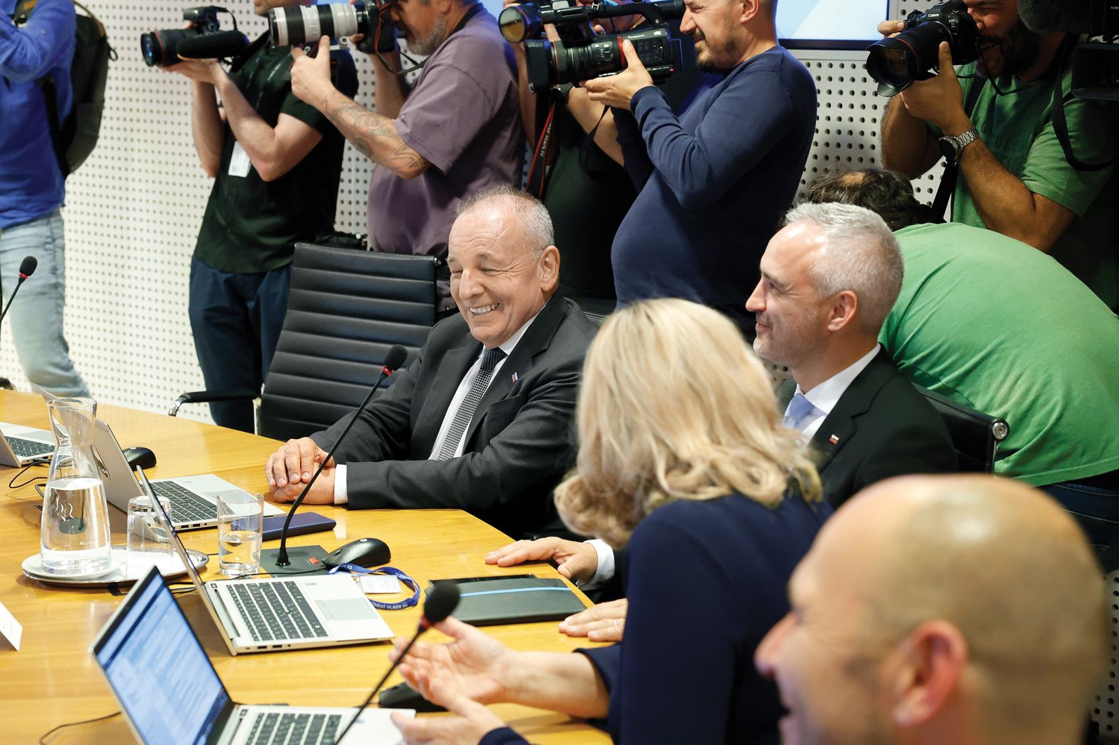 Andrej Šircelj, finančni minister, na prvi seji vlade