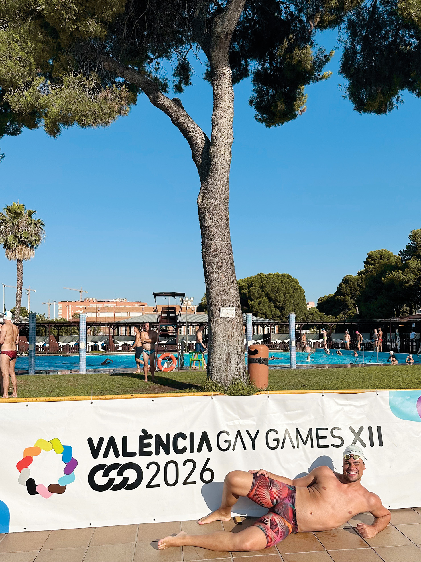 Matija Pohorec, Lenart in Gorazd nosilec olimpijske medalje, 3. mesto, 50 metrov delfin; Gay Games XII, Valencia 2026, Španija | Ella Karić Knežević