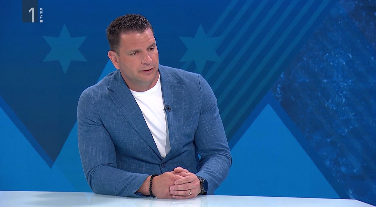 Zoran Stevanović v oddaji Politično s Tanjo Gobec na TV Slovenija