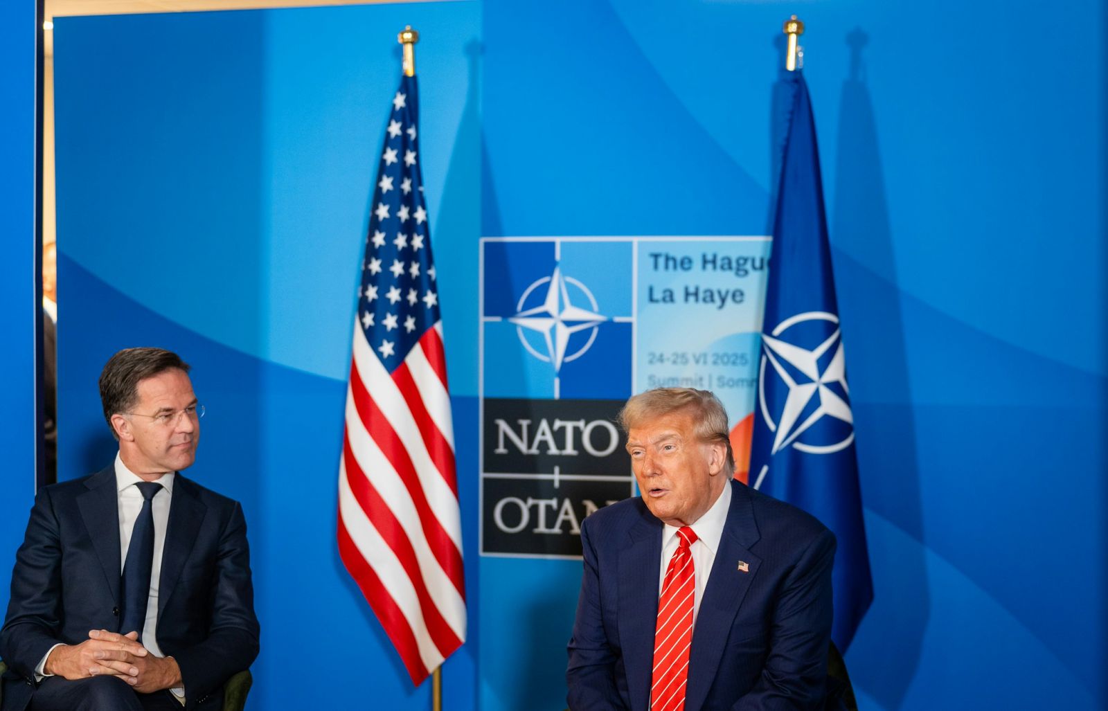 Mark Rutte in Donald Trump