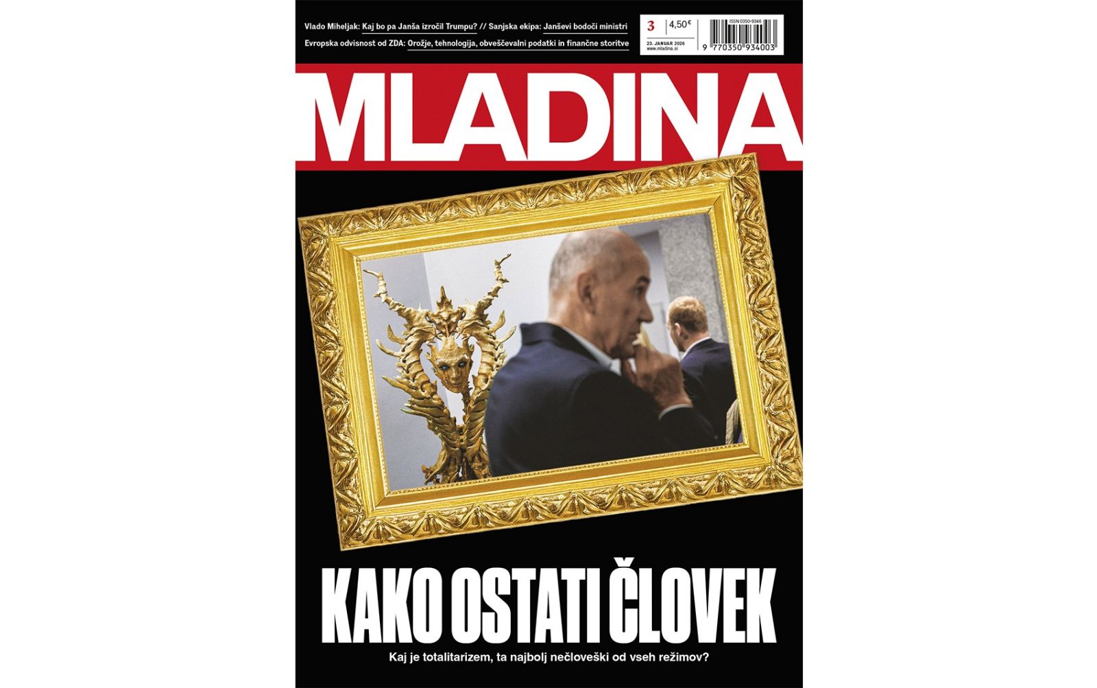 Naslovnica nove Mladine / KAKO OSTATI ČLOVEK