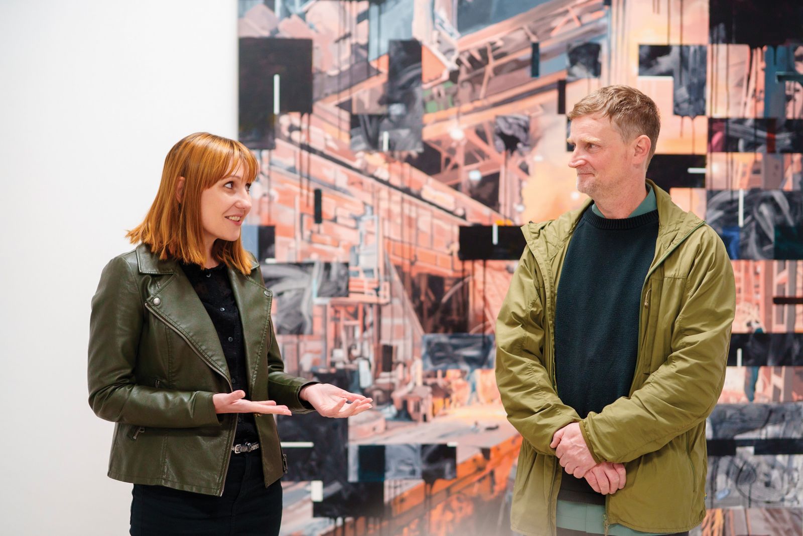 Miha Štrukelj: Ohlajanje; Petra Čeh in avtor, Galerija Ravne | Dobran Laznik