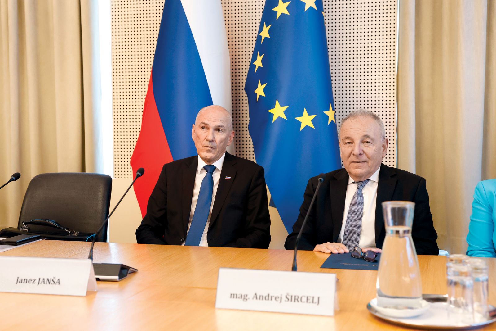Janez Janša in finančni minister Andrej Šircelj