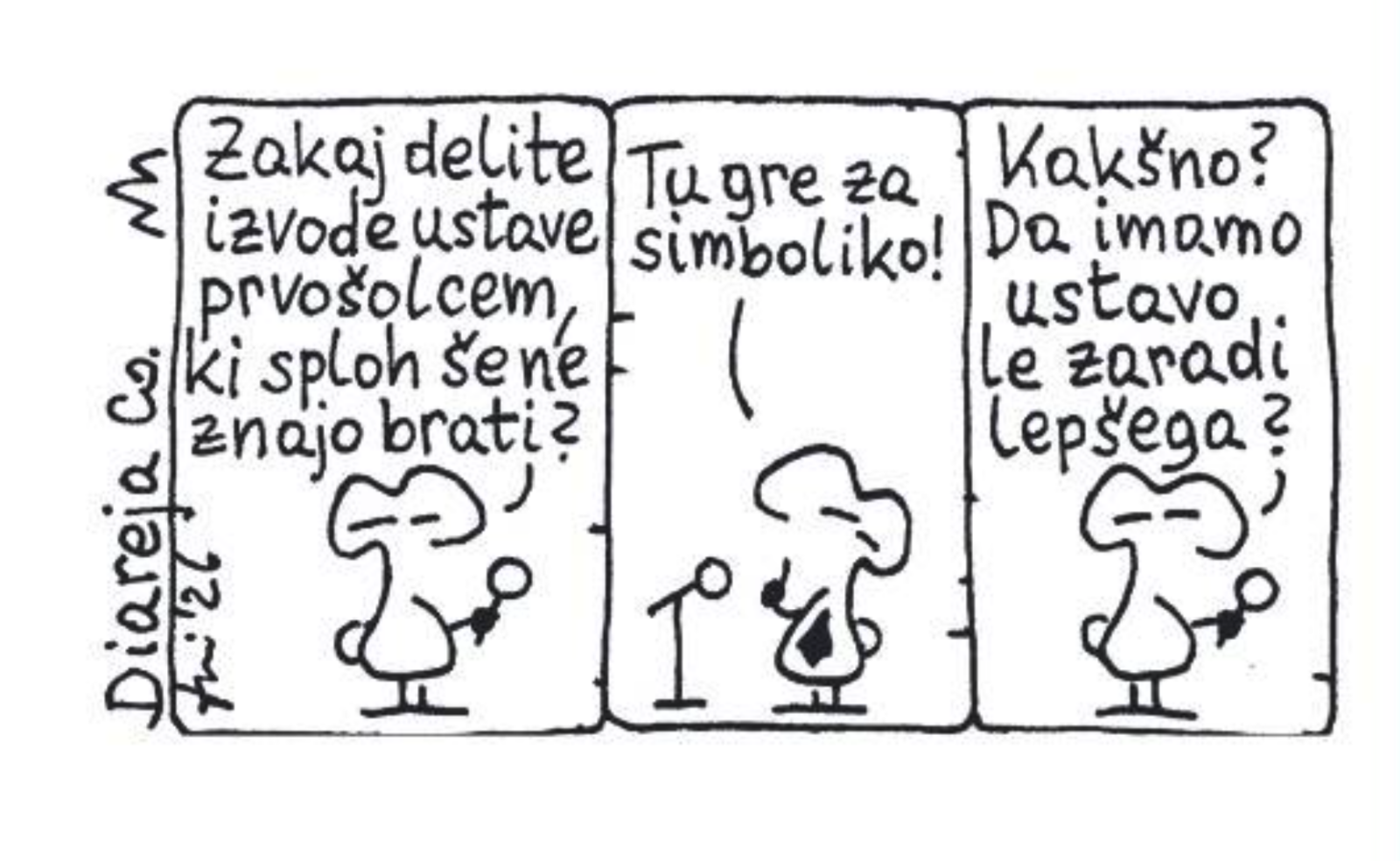 Zakaj delite izvode ustave prvošolcem?