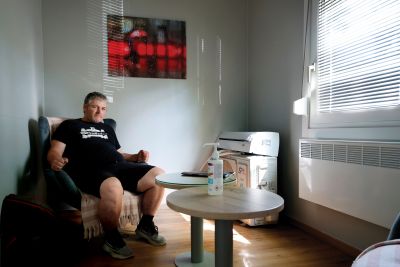 Matej, prostovoljec Društva Šent in uporabnik varne sobe