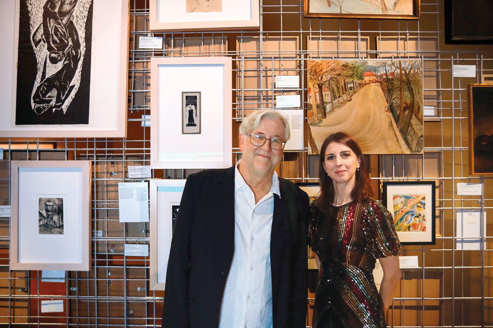 Razstava Kozmos Kosovel; Marijan Rupert in Katarina Hergouth, Galerija Cankarjevega doma, LJ | Janez Zalaznik