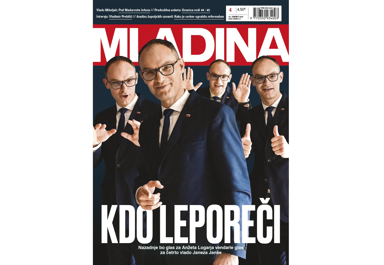 Naslovnica nove Mladine / KDO LEPOREČI