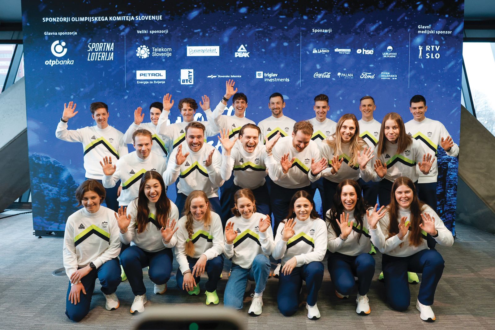 Zadnje medijsko srečanje pred odhodom olimpijske reprezentance Slovenije na zimske olimpijske igre Milano Cortina 2026, Kristalna palača, LJ | Borut Krajnc