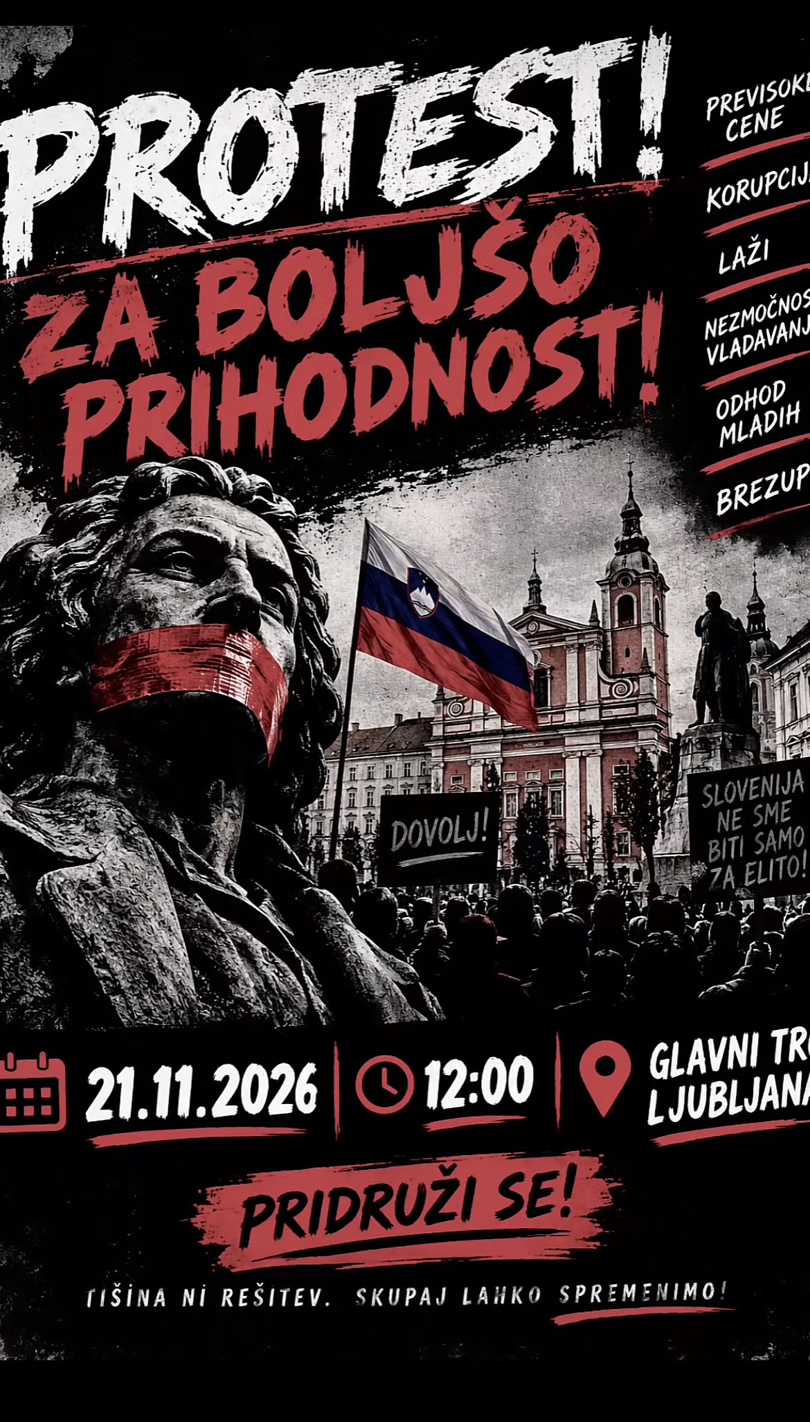 Plakat, ustvarjane z umetno inteligenco, ki ga je objavil uporabnik @budalo10