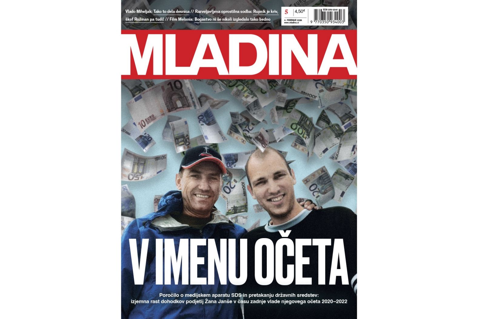 Naslovnica nove Mladine / V IMENU OČETA