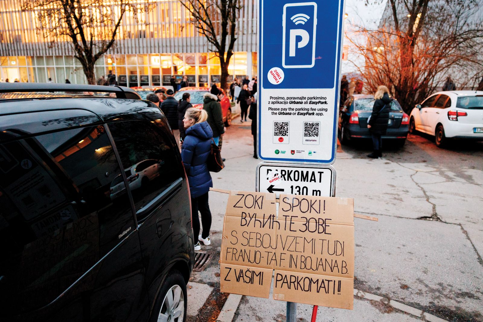 Protest v Štepanjskem naselju