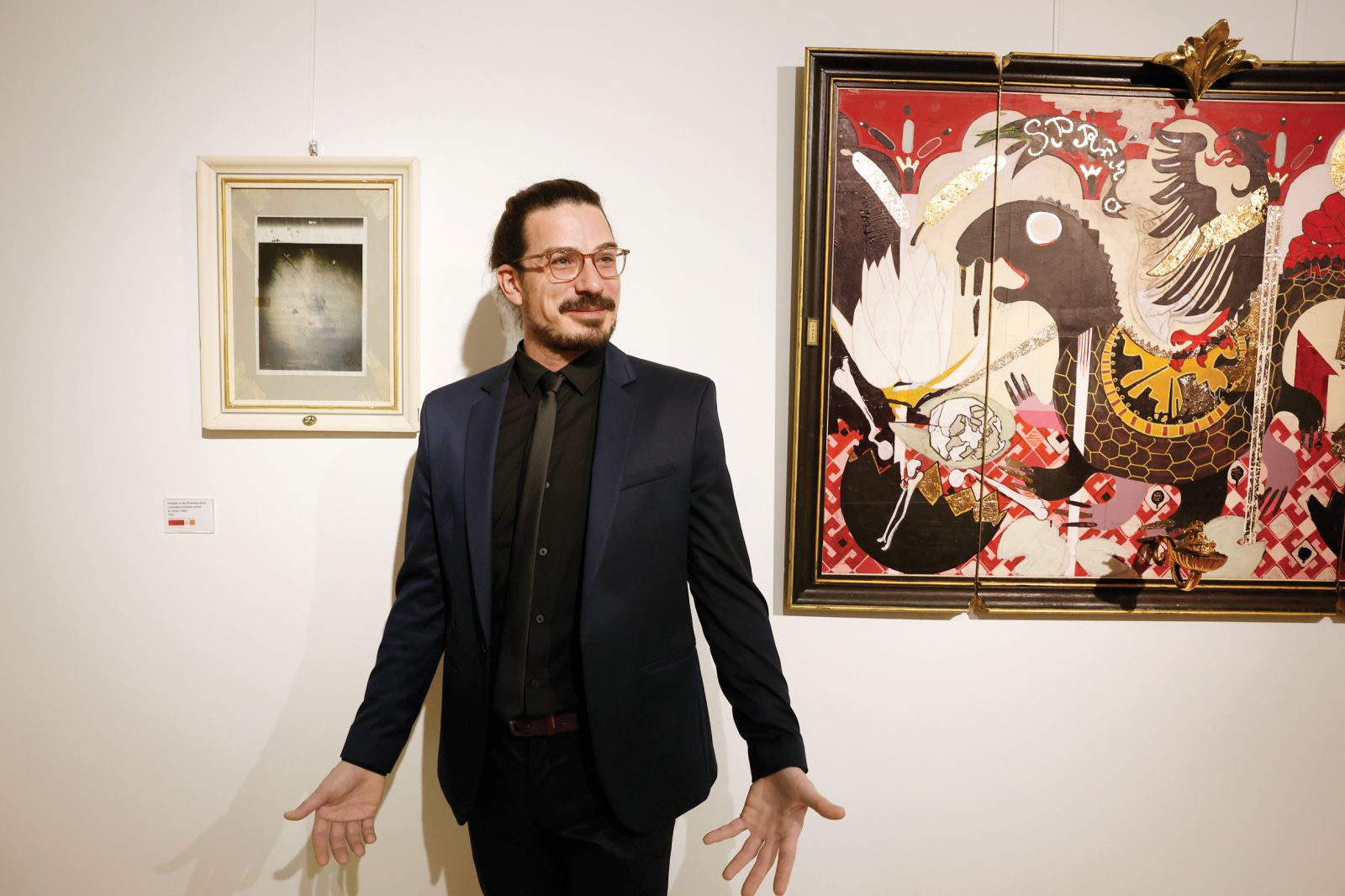 Klemen Zupanc: Schalar See 1413: Deček, ki je sanjal o sv. Juriju, da bi ga odrešil zlobne jezerske pošasti, Generali galerija, LJ | Borut Krajnc