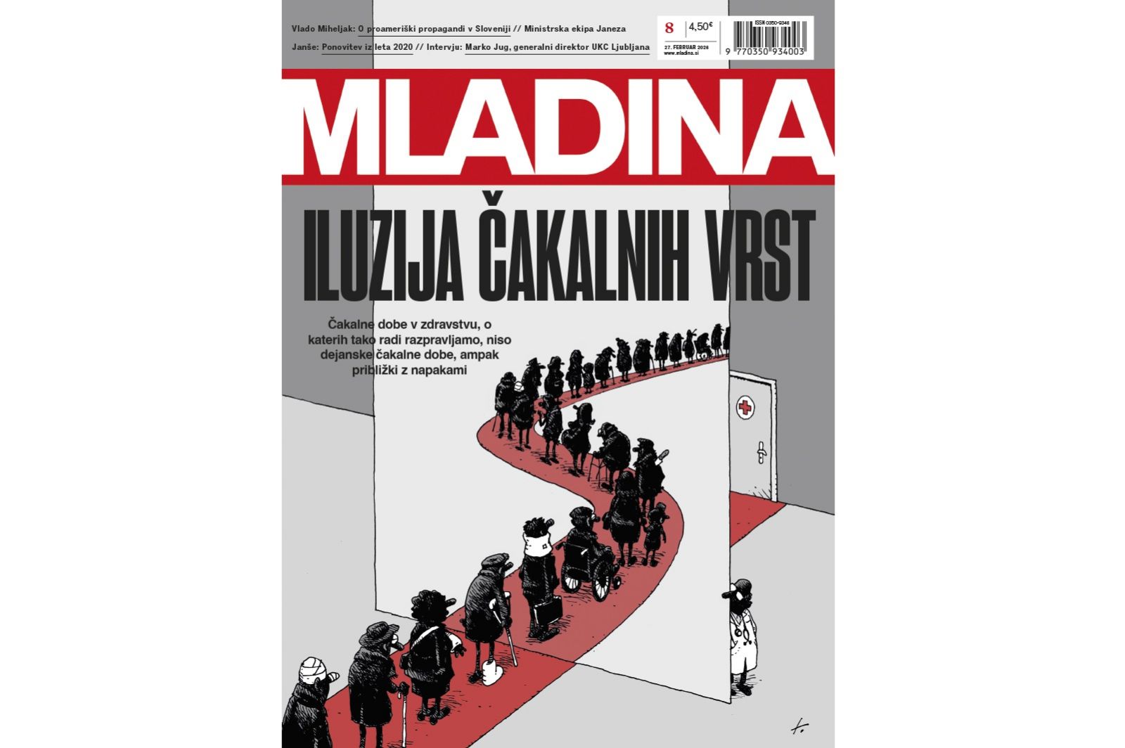 Naslovnica nove Mladine / ILUZIJA ČAKALNIH VRST