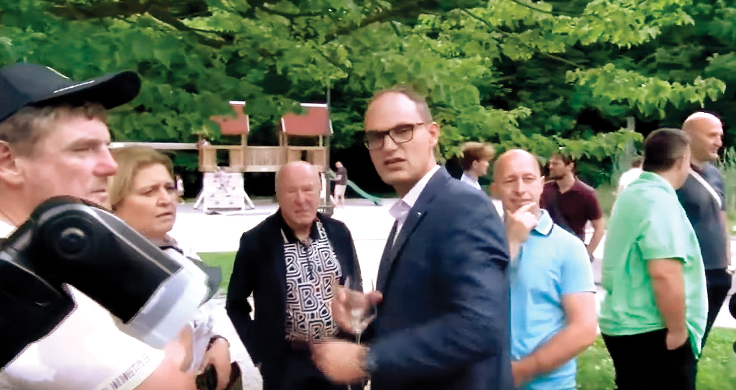 Božo Dimnik z Anžetom Logarjem lani poleti