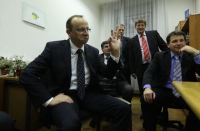 Radovan Žerjav pred razglasitvijo rezultatov volitev