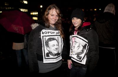 Proti Jankoviču na protestnem shodu 30. 11. 2012