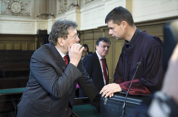 Igor Bavčar in Boško Šrot na sodišču