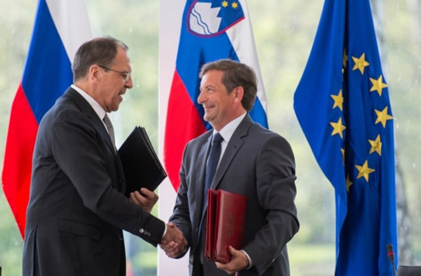 Sergej Lavrov in Karl Erjavec.