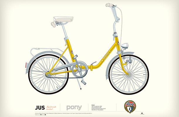 Legendarni Rogov zložljivi bicikel Pony.