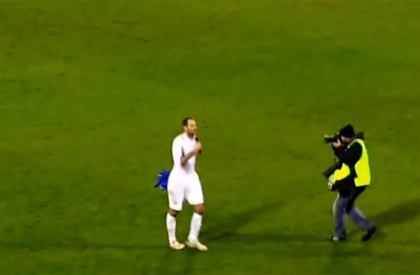 Šimunić med predstavo