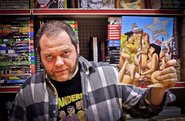 Štef Bartolić (letnik 1967), eden najboljših in najbolj profiliranih hrvaških striparjev in ilustratorjev, s svojim najnovejšim albumom.