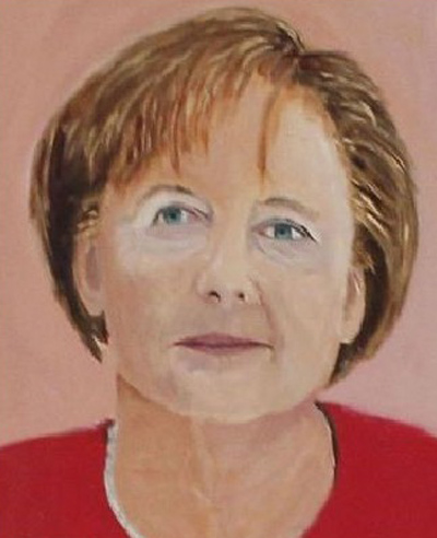 Angela Merkel by George W. Bush