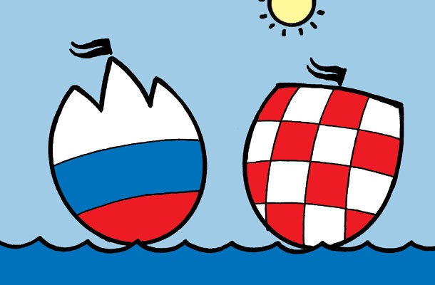 Glede meje na kopnem je Hrvaška zagovarjala, da bi bilo treba ugotoviti, kaj je katera država nadzorovala na presečni datum - 25. junij 1991.