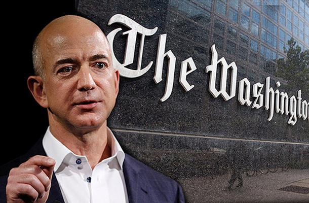 Jeff Bezos, ko je prevzel Washington Post.