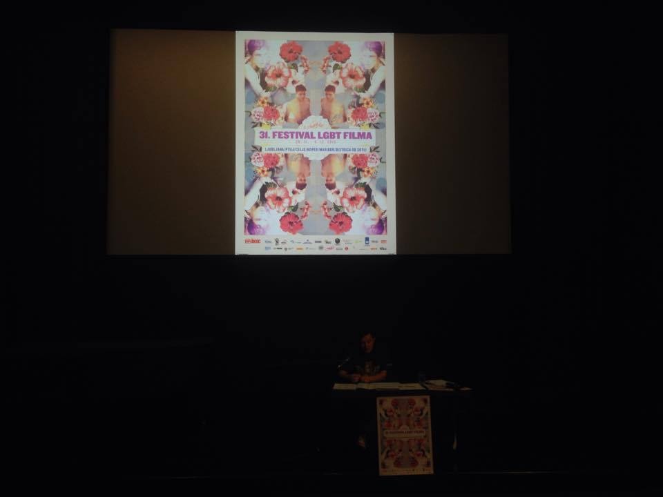 Brane Mozetič na tiskovni konferenci 31. festivala LGBT filma