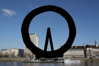 Tako bi izgledal London Eye na Wikipedii, če bi bila svoboda panorame omejena.