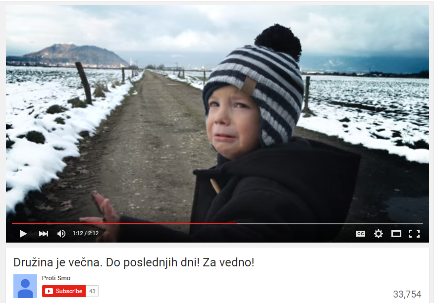 Izsek iz spornega videospota.