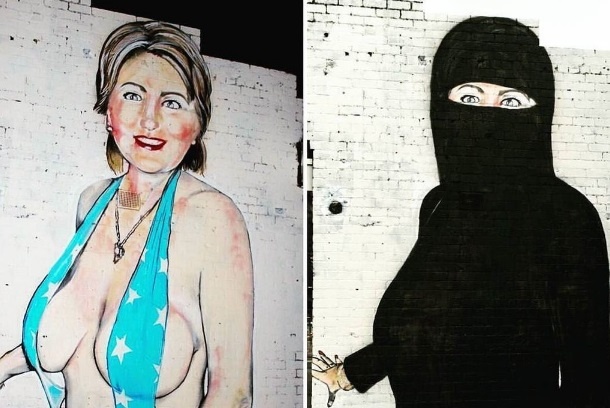 Hillary Clinton pred in po preobrazbi ...