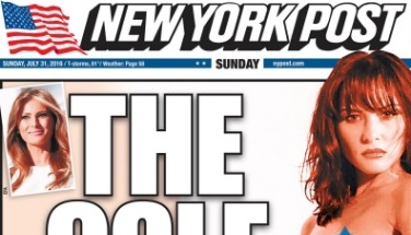 Melania Trump na naslovnici New York Posta.