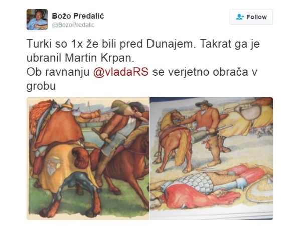 Božo Predalič in njegov neposrečeni tvit 