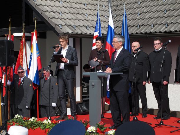 Govor ameriškega veleposlanika v Slovenija Brenta Hartleya ob Dnevu slovensko-ameriškega prijateljstva in zavezništva v Andražu 