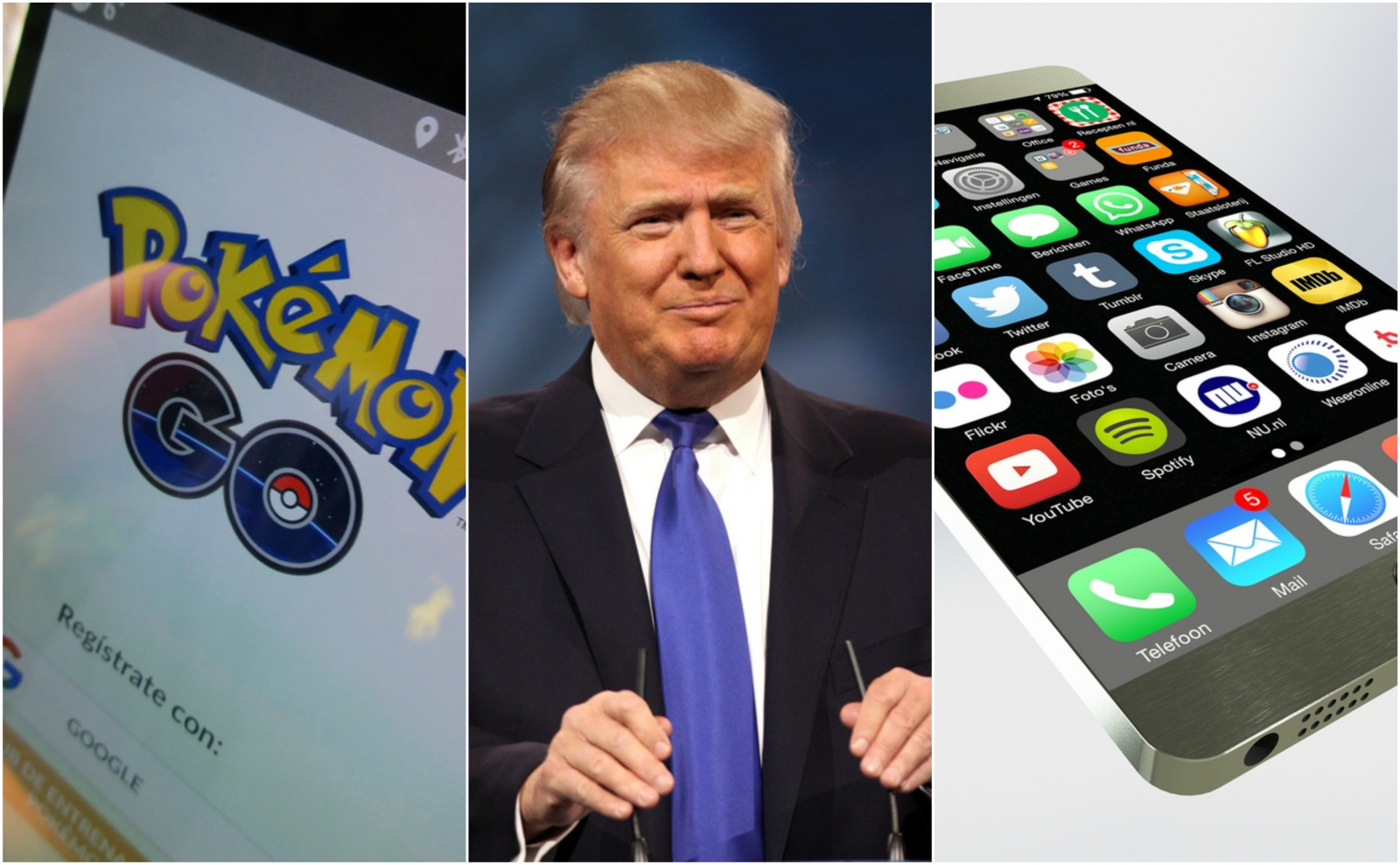 Pokemon Go, Donald Trump in iPhone7, trije najpopularnejši iskalni nizi v 2016
