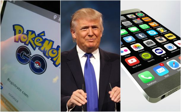 Pokemon Go, Donald Trump in iPhone7, trije najpopularnejši iskalni nizi v 2016