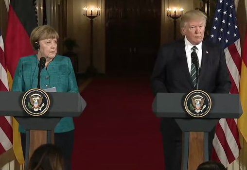 Angela Merkel in Donald Trump