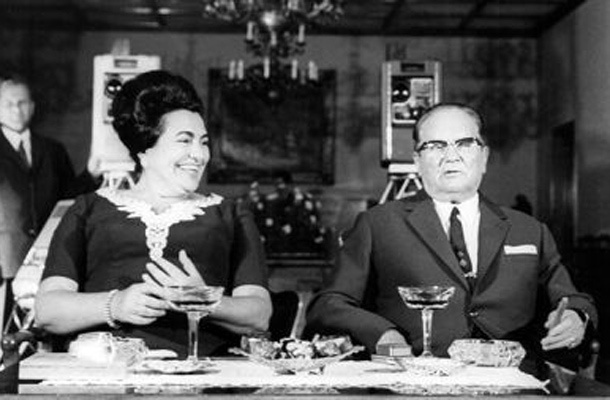 Jovanka in Josip Broz Tito.