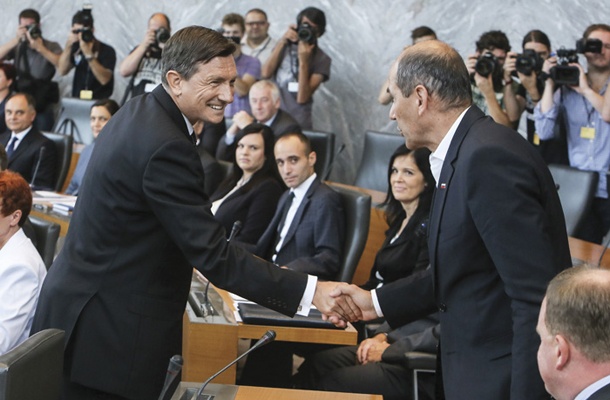 Borut Pahor in Janez Janša 