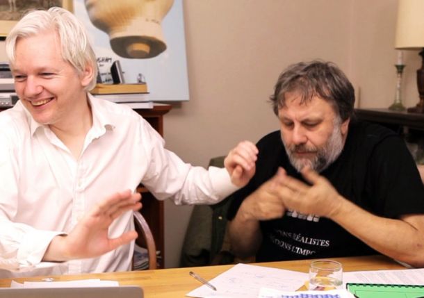 Julian Assange in Slavoj Žižek