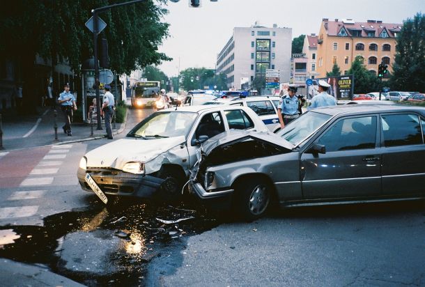 Avtomobilska nesreča v Ljubljani 