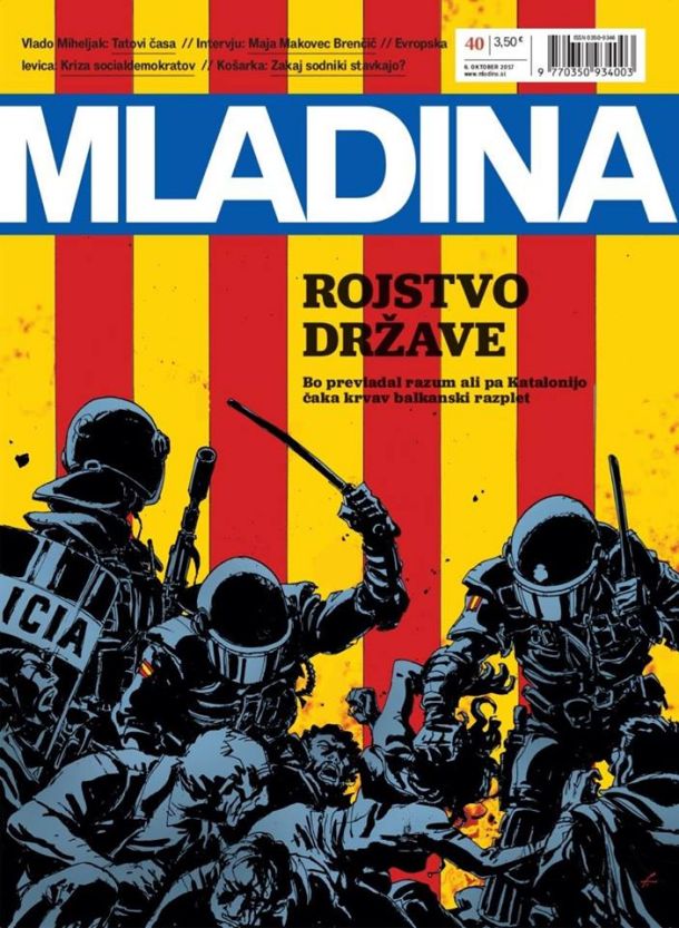 Naslovnica nove Mladine, ki izide jutri. 