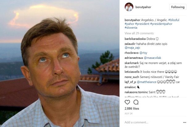 Gospod predsednik kot svetnik.