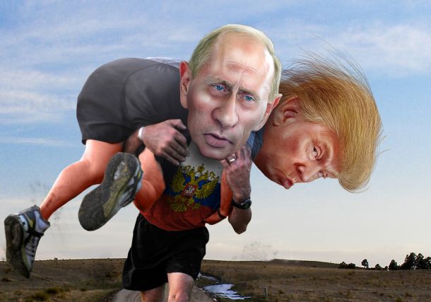 Vladimir Putin nese Donalda Trumpa ... 