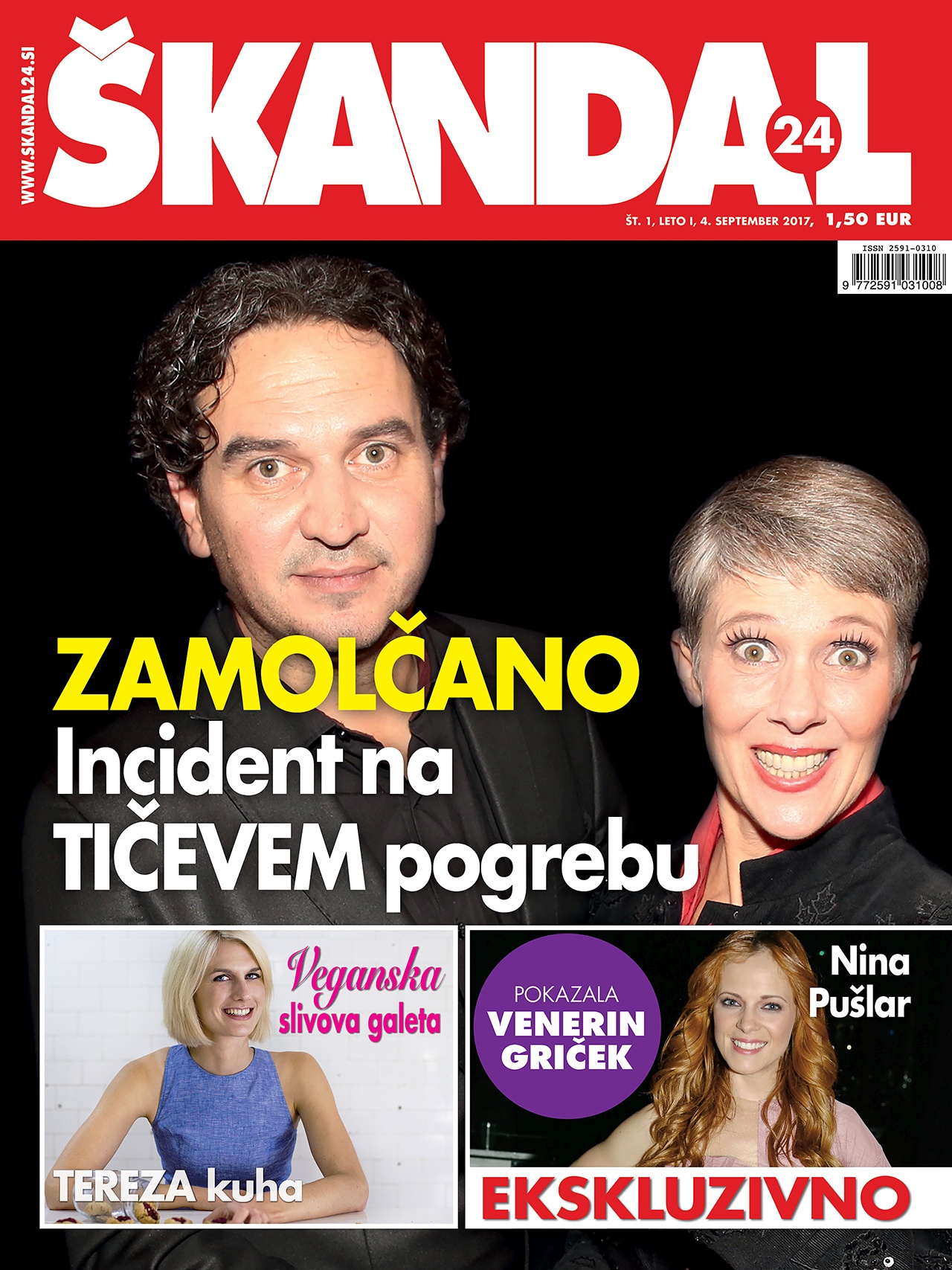 Ena od naslovnic ukinjenega tabloidnega tednika Škandal24