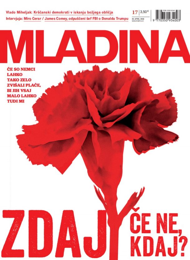 To je naslovnica jutrišnje Mladine